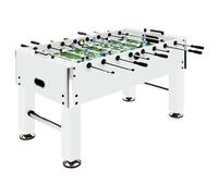 vidaXL Mesa futbolín de acero 60 kg 140 x 74,5 x 87,5 cm blanca