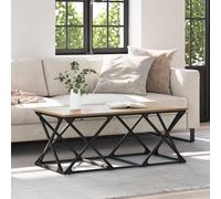 vidaXL Mesa Industrial Mesa de Café Mesa de Mesa de superficie Mesa de madera tratada Mesa con Acabado Mate Muebles de loft Mesa de café Diseño de mesa elegante Mesa de café