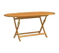 vidaXL Mesa Jardín Plegable Comedor Cocina Patio Terraza Balcón Camping Mobiliario Muebles Soporte Exterior 160x85x75 cm Madera Maciza de Eucalipto
