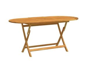 vidaXL Mesa Jardín Plegable Comedor Cocina Patio Terraza Balcón Camping Mobiliario Muebles Soporte Exterior 160x85x75 cm Madera Maciza de Eucalipto