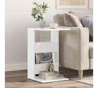 vidaXL Mesa lateral 40 x 35 x 60,5 cm Madera de ingeniería, Mesa de salón, rectangular, , muebles que ahorran , duradera para casa