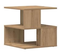 mesa auxiliar cuadrada vidaXL en acabado de roble artesanal | 40x40x40cm uso interior estilo moderno madera elaborada pequeña acentuación para sala de estar versátil superficie compacta solo muebles