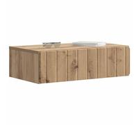 vidaXL Mesa Lateral Montada en la Pared Roble Artesanal, Mesa de Pared Rectangular, Amplia Almacenamiento, Mueble Moderno, organización Interior, Estilo contemporáneo