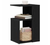 vidaXL Mesa Lateral Roble Negro 36 x 30 x 56 cm Madera de ingeniería, Mesa Lateral Moderna Elegante, Mueble Compacto para Sala, Acento Funcional, decoración Urbana, diseño ahorrador de Espacio