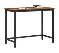 vidaXL Mesa Madera Vieja 80 x 50 x 76,5 cm, Estación de Trabajo Moderna, Ajustable en Altura, Mesa Multifuncional, Acero y Madera, diseño Minimalista