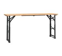 vidaXL Mesa Plegable de Bar Madera Maciza Abeto 170x50x75/105 cm
