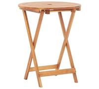 Mesa Plegable De Jardín De Madera Maciza De Acacia 60x75 Cm Vidaxl