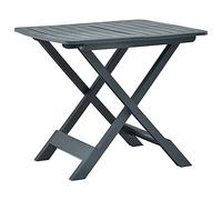 vidaXL Mesa Plegable de jardín Verde 79x72x70 cm De plástico