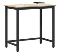 vidaXL Mesa Roble Sonoma 100 x 50 x 76,5 cm, Escritorio Ajustable, Mesa Moderna de Madera, Oficina Minimalista, Estructura de Acero para Interiores