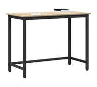 vidaXL Mesa Roble Sonoma 80 x 50 x 76,5 cm, Escritorio Ajustable, Mesa Moderna de Madera, Oficina Minimalista, Estructura de Acero para Interiores