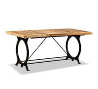 Mesa de salón comedor de madera maciza de mango rugosa 180 cm