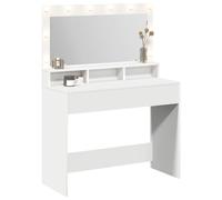 vidaXL Mesa tocador con Luces LED Blanco 100x41x135 cm