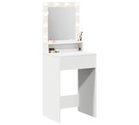 vidaXL Mesa Tocador 50 x 41 x 135 cm Madera de ingeniería | acabado mate que queda genial en cualquier habitación, un cajón grande para guardar todas tus cosas de cuidado personal,