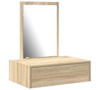 vidaXL Mesa tocador Colgante de Pared Roble Sonoma 60x40x70 cm