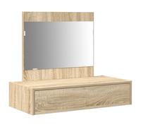 vidaXL Mesa tocador Colgante de Pared Roble Sonoma 83x40x70 cm