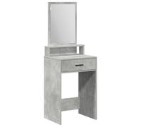 vidaXL Mesa tocador con cajones Gris hormigón 50x41x140 cm