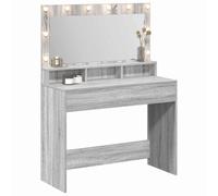 vidaXL Mesa Tocador Gris Sonoma 100 x 41 x 135 cm Madera de ingeniería
