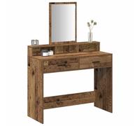 vidaXL Mesa Tocador con cajón Madera Vieja 100 x 41 x 140 cm, Almacenamiento Moderno, Mesa de Vestir Elegante, Escritorio Rectangular, Mueble Duradero, estación de Aseo Chic
