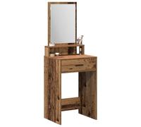 vidaXL Mesa Tocador Madera Vieja 50 x 41 x 140 cm Madera de ingeniería, Almacenamiento Moderno, Mesa de Vestir Elegante, Escritorio Rectangular, Mueble Duradero, estación de Aseo Chic