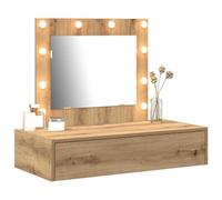 vidaXL Mesa Tocador Marrón 83 x 40 x 70 cm Madera de ingeniería | Ideal para espacios pequeños, Un acabado precioso en roble artesanal que se adapta a estilos modernos,