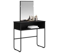 vidaXL Mesa Tocador Roble Negro 81 x 40 x 131 cm Madera de ingeniería