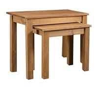 Mesas Apilables 2 Unidades Madera Maciza De Pino Panama Range Vidaxl