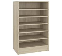 vidaXL Mesas Auxiliares 3 Piezas Muebles Mobiliario Sofá Café Centro Salón Sala de Estar Libros Estante Decoración Aglomerado Gris con Brillo