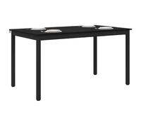 vidaXL Mesas de Comedor Metal, Mesa de Comedor Moderna, Estructura metálica versátil, Elegante Madera Negra, Mueble Minimalista para el hogar