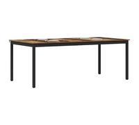 vidaXL Mesas de Comedor 2 pcs 200 x 100 x 75 cm Madera de ingeniería, Mesa de Comedor Moderna, Estructura metálica versátil, Elegante Madera Negra, Mueble Minimalista para el hogar