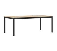 vidaXL Mesas de Comedor 200 x 100 x 75 cm Madera de ingeniería, Mesa de Comedor Moderna, Mueble Interior Elegante, Cuadro de Metal Duradero, Madera fácil de Limpiar