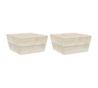 vidaXL 2X Madera de Abeto Impregnada Mesas de Jardín Centro Exterior Patio Terraza Balcón Café Té Sofá Muebles Mobiliario Duradera Robusta