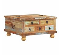 vidaXL Mesilla Centro 70x70x38 cm Mueble Auxiliar Mesita Café Madera Reciclada