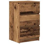 vidaXL Mesilla de Noche con 3 cajones Madera Vieja 39x35x65 cm
