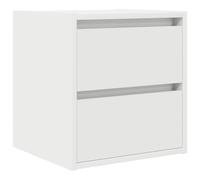 vidaXL Mesilla de noche de pared blanca 38x34x40 cm