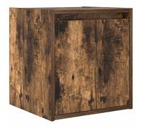 vidaXL Mesilla de Noche de Pared Roble Ahumado 38x34x40 cm, mesita de Noche, mesita de Noche, Mesa de Noche, mesita de Noche, Armario de Cama