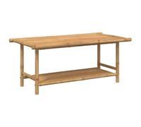 vidaXL Mesita de Centro de bambú 110x55x45 cm
