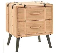 vidaXL Mesita de Noche 50x35x57 cm Madera de Abeto Mesillas Dormitorio Mueble
