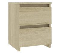 Vidaxl mesita de noche aglomerado color roble sonoma 30x30x40 cm