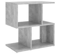 vidaXL Mesita de Noche Aparador Auxiliar Armario Cama Dormitorio Habitación Organizador Almacenamiento Contrachapada Gris Hormigón 50x30x51,5 cm