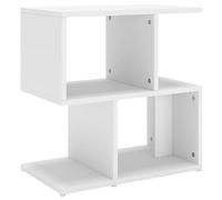 vidaXL Mesita de Noche Aparador Auxiliar Armario Cama Dormitorio Habitación Organizador Almacenamiento Madera Contrachapada Blanco 50x30x51,5 cm
