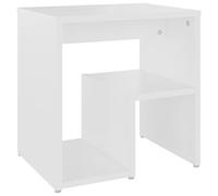 vidaXL Mesita de Noche Aparador Auxiliar Armario Cama Dormitorio Habitación Organizador Almacenamiento Madera Contrachapada Blanco 40x30x40 cm