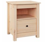 vidaXL Mesita de Noche Armario Lateral Decorativa Cajonera Cama Almacenamiento Casa Soporte Muebles Dormitorio Madera Maciza de Pino