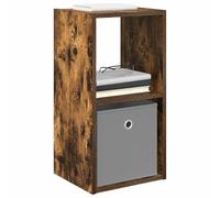 vidaXL Mesita de Noche con cajón Roble Ahumado 30,5 x 27 x 59,5 cm, Mesa de Noche Rectangular Moderna, Material Resistente, Espacio Amplio para Tus Cosas Esenciales y Decoraciones