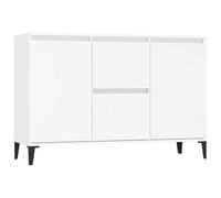 vidaXL Aparador Entrada Acento Pasillo Vestíbulo Recibidor Auxiliar Decoración Hogar Casa Escritorio Mueble de Contrachapada Blanco 102x35x70 cm