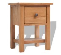 Vidaxl mesita de noche de madera de roble maciza 36x30x47 cm