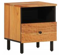 vidaXL Mesita de Noche de Madera Maciza de Acacia 40x33x46 cm
