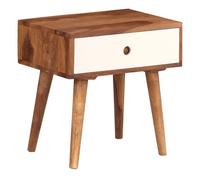 Vidaxl mesita de noche de madera maciza de acacia 45x30x45 cm
