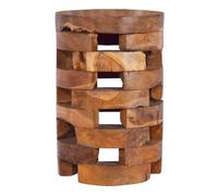 Vidaxl mesita de noche de madera maciza de teca 30x30x45 cm 45 cm