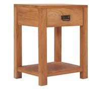 Vidaxl mesita de noche de madera maciza de teca 35x35x50 cm