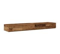 vidaXL Mesita de Noche de Madera Sólida Rústica con 3 Cajones Diseño Viejo para Almacenamiento en el Dormitorio Mesita de Noche Estilosa Acabado Desgastado Ideal para Decoración de Habitaciones de Ad